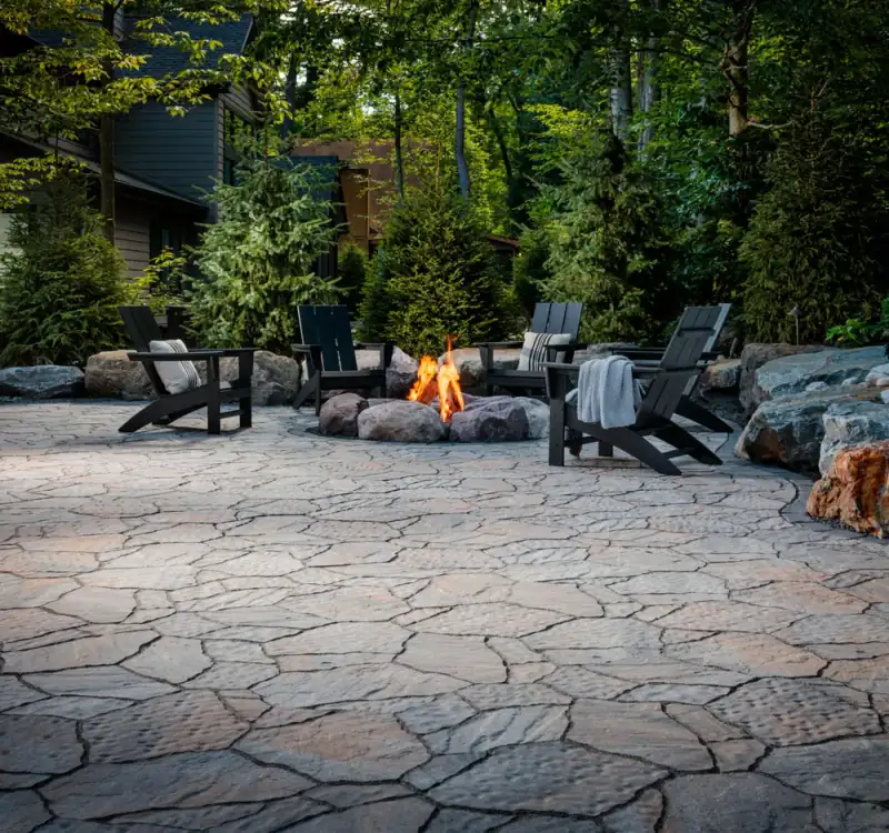 Custom Paver Patio Area